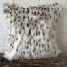 Coussins en fausse fourrure tachetée | Coussins de canapé de luxe | Oreillers en fourrure à motifs