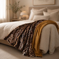 Midsummer Reversible Velvet Throw | Reversible Floral Printed Velvet Throw