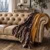 Animal Print Velvet Sofa Throw | Reversible Leopard Print Throw