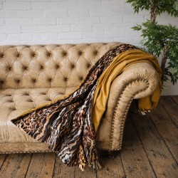 Midsummer Reversible Velvet Throw | Reversible Floral Printed Velvet Throw