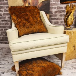 Zanzibar Fake Fur Kussens | Statement Bankkussens