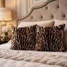 Animal Print Reversible Cushions | Safari Print Velvet Cushions