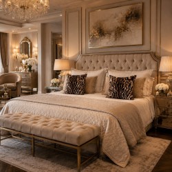 Chinoiserie Luxus Samtkissen | Orientalisch bedruckte Samtkissen