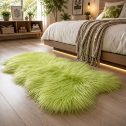 Tappeto in Pura Pelle di Pecora Avorio Bianco | Tappeto in Pelle di Pecora Islandese Bianco Naturale