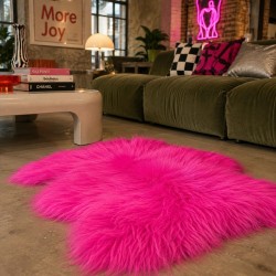 Tappeto in Pura Pelle di Pecora Avorio Bianco | Tappeto in Pelle di Pecora Islandese Bianco Naturale