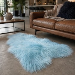 Tapis en Peau de Mouton Ivoire Blanc Pur | Tapis en Peau de Mouton Islandais Blanc Naturel