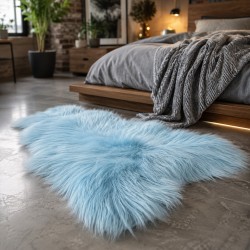 Tappeto in Pura Pelle di Pecora Avorio Bianco | Tappeto in Pelle di Pecora Islandese Bianco Naturale