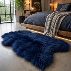 Tapis en Peau de Mouton Ivoire Blanc Pur | Tapis en Peau de Mouton Islandais Blanc Naturel