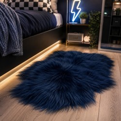 Tapis en Peau de Mouton Ivoire Blanc Pur | Tapis en Peau de Mouton Islandais Blanc Naturel