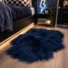 Dark Blue Sheepskin Rug | Blue Icelandic Sheepskin