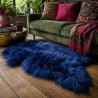 Dark Blue Sheepskin Rug | Blue Icelandic Sheepskin