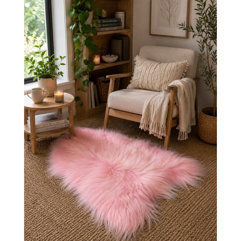 Ivory White Pure Sheepskin Vloerkleed | Natuurlijk Wit IJslands Schapenvacht Vloerkleed