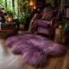 Large Purple Sheepskin Rug | Purple Icelandic Sheepskin