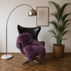 Large Purple Sheepskin Rug | Purple Icelandic Sheepskin