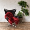 Rust Red Sheepskin Rug | Burgundy Icelandic Sheepskin