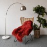 Rust Red Sheepskin Rug | Burgundy Icelandic Sheepskin