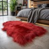 Rust Red Sheepskin Rug | Burgundy Icelandic Sheepskin