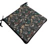 Square Chair Pads Strawberry Thief Tealwood | Square Non-slip Seat Pads
