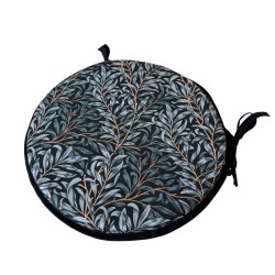 Ronde Bistro Willow Bough Azure Stoelkussen | William Morris Stoelkussens |