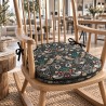 Cuscino per Sedia con Fiori "Strawberry Thief" Blu Navy | Cuscini per Sedia con Fiori |