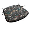 Erdbeer-Dieb Navy Spindel Sitzkissen | Florale Spindel Stuhlkissen |