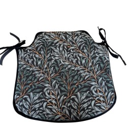 Erdbeer-Dieb Navy Spindel Sitzkissen | Florale Spindel Stuhlkissen |