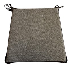 Herringbone Tapered Seat Pads| Brown Herringbone Tapered Chair Pads
