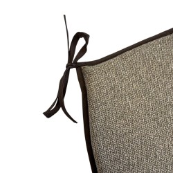 Coussins de siège en forme de D avec tapisserie de forêt tropicale naturelle | Coussins de siège classiques en forme de D