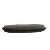 Herringbone D Shaped Seat Pads | Classic D Brown Herringbone Chair Pads