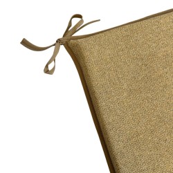 Herringbone Square Seat Pads | Square Shape Mustard Herringbone Chair Pad