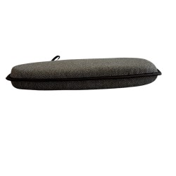 Large Herringbone Spindle Seat Pads | Spindle Shaped Brown Herringbone Chair Pads