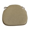 Large Herringbone Spindle Seat Pads | Spindle Shaped Mustard Herringbone Chair Pads