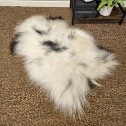 Ivory White Pure Sheepskin Vloerkleed | Natuurlijk Wit IJslands Schapenvacht Vloerkleed
