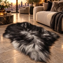 Ivory White Pure Sheepskin Vloerkleed | Natuurlijk Wit IJslands Schapenvacht Vloerkleed