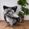 Extra Large Black & White Sheepskin Rug | Extra Large Icelandic Sheepskin