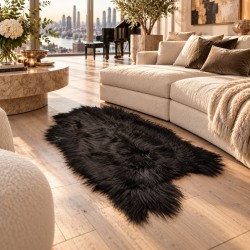 Ivory White Pure Sheepskin Vloerkleed | Natuurlijk Wit IJslands Schapenvacht Vloerkleed