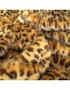Faux fur throw Golden Leopard fake fur blanket