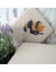 Queen Bee reversible square seat pads