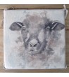 Sheep reversible square seat pads