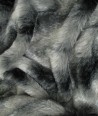 Grey Rabbit Faux Fur Throw