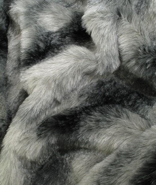 Richmond Slate Faux Fur Throw