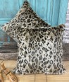 Faux Fur Cushions, Grey Wolf Faux Fur Cushion , faux-fur-throws