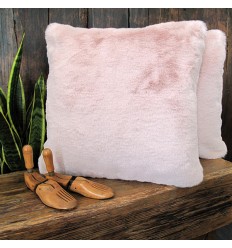 Richmond Pink Faux Fur Cushion