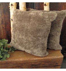 Sheerling Light Brown Faux Fur Cushion