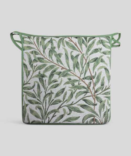 Square Seat Pads Willow Bough Sage Tapestry