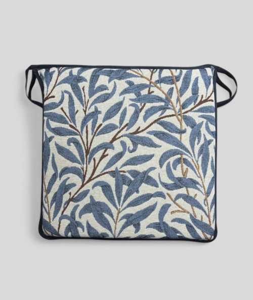 Square Seat Pads Willow Bough Azure Tapestry