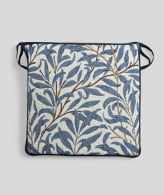 Square Seat Pads Willow Bough Azure Tapestry