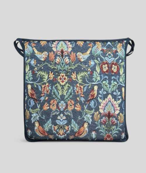 Square Seat Pads William Denim Tapestry