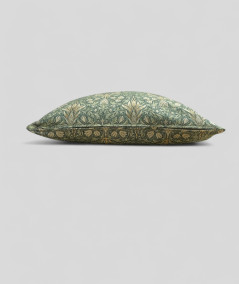 Green printed cushion covers