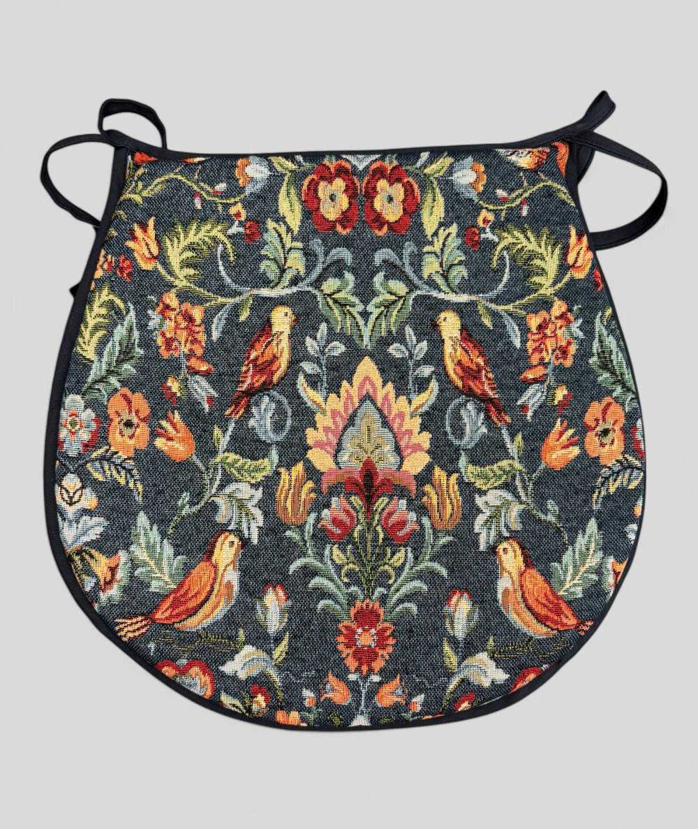 William Denim Tapestry D Shaped Seat Pads